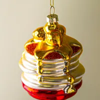 KSP Christmas 'Pancakes' Glass Ornament (Multi Colour)