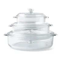 Libbey Baker's Basics Glass Casserole Combo - Set of 6 (Clear)