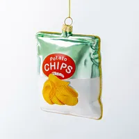 KSP Christmas 'Chips' Glass Ornament (Multi Colour)