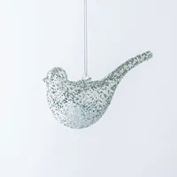 KSP Christmas 'Bird' Glass Ornament (Silver)