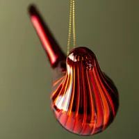 KSP Christmas 'Bird' Glass Ornament (Red)