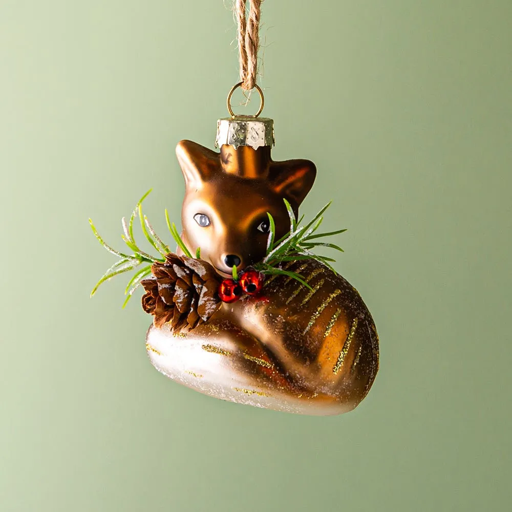 KSP Christmas 'Deer' Glass Ornament (Multi Colour)