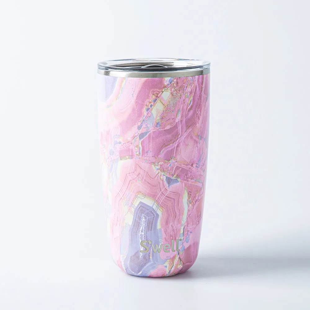 S'well Slide-Open Tumbler with Lid 18oz (Geode Rose)