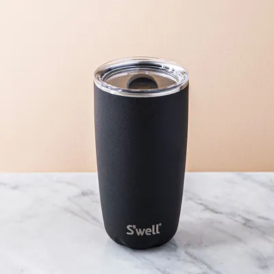 S'well Slide-Open Tumbler with Lid 18oz (Onyx Black)