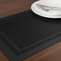 Harman Textaline 'Lustre' Vinyl Placemat (Black)