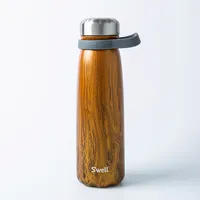 S'well Traveler 'Teakwood' Water Bottle with Carry Strap 40oz (Brown)