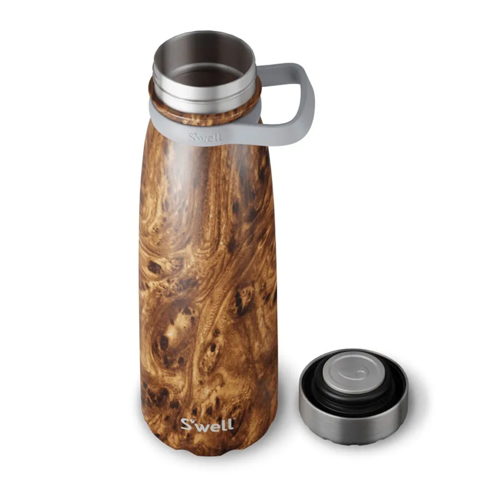 S'well Traveler 'Teakwood' Water Bottle with Carry Strap 40oz (Brown)