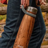 S'well Traveler 'Teakwood' Water Bottle with Carry Strap 40oz (Brown)
