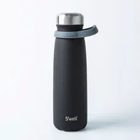 S'well Traveler Water Bottle with Carry Strap 40oz (Onyx Black)