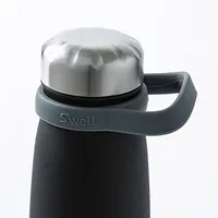 S'well Traveler Water Bottle with Carry Strap 40oz (Onyx Black)