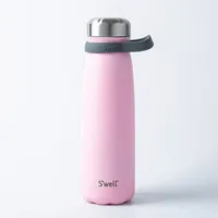 S'well Traveler Water Bottle with Carry Strap 40oz (Pink Topaz)