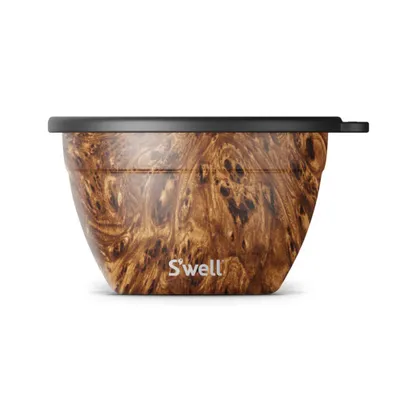 S'well All-In-One 'Teakwood' Salad Bowl Kit 64oz (Brown)