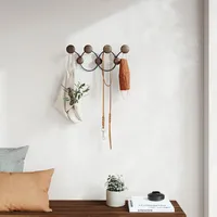 Umbra Dotsy '7-Hook' Wall Hook (Black/Walnut)