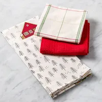 Harman Christmas 'Chalet' Cotton Kitchen Towel 18x26" - Set of 3