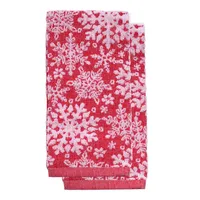 Harman Christmas 'Snowflake Sculpted' Cotton Terry Towel 16x24" - S/2