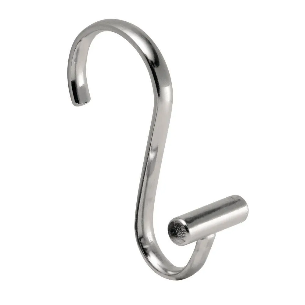 iDesign T-Bar Shower Curtain Ring - Set of 12 (Chrome)