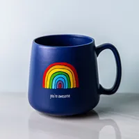 KSP Porcelain Hug Mug 'Rainbow' 20oz.