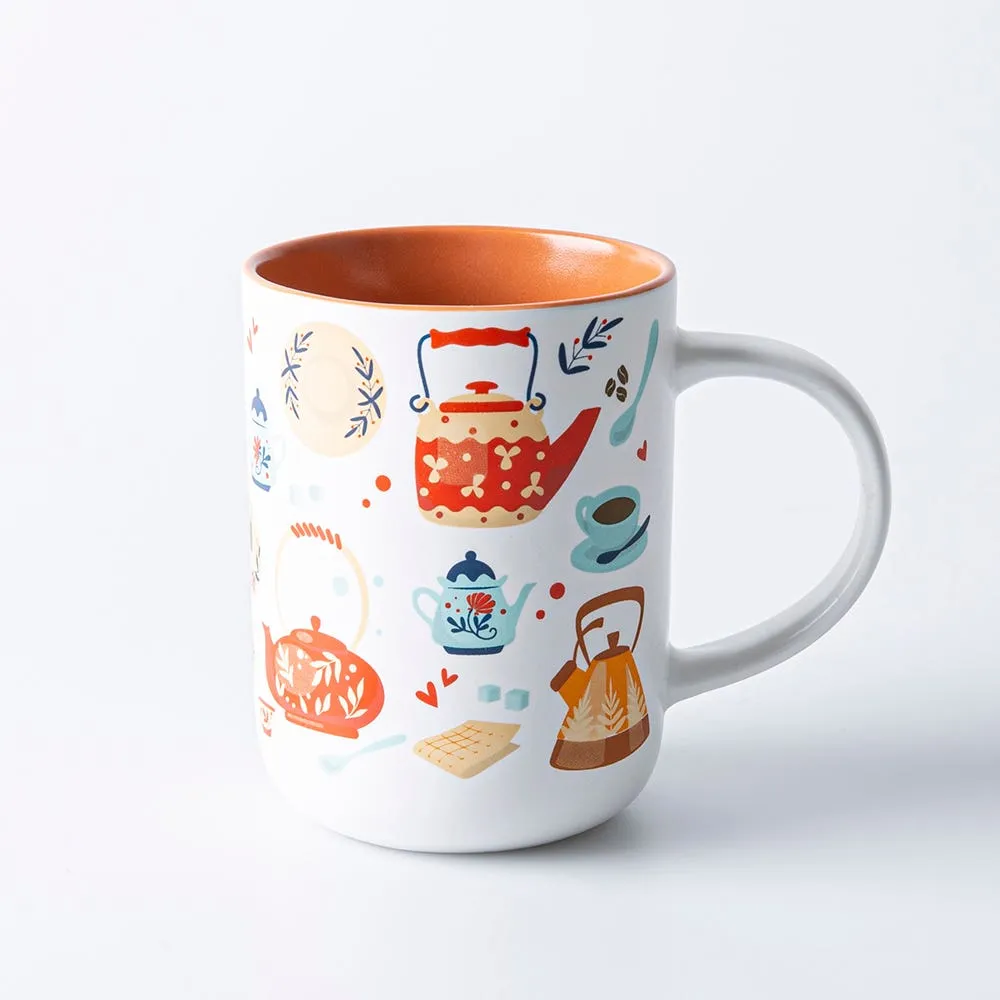 KSP Simply 'Tea Time' Porcelain Mug 16oz.