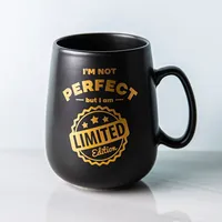 KSP Jumbo Belly 'Not Perfect' Porcelain Mug 26oz.