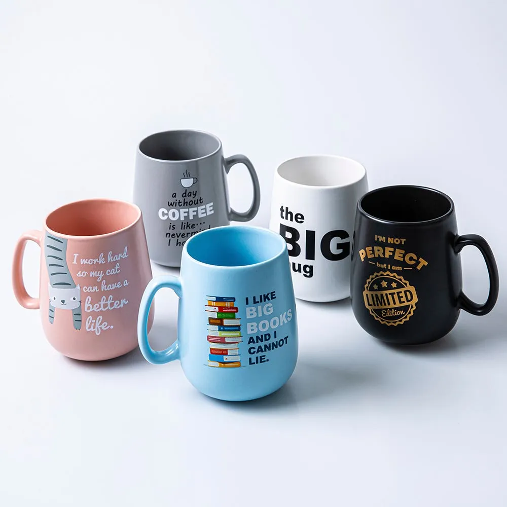 KSP Jumbo Belly 'Not Perfect' Porcelain Mug 26oz.