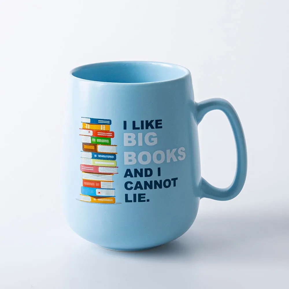 KSP Jumbo Belly 'Big Books' Porcelain Mug 26oz.