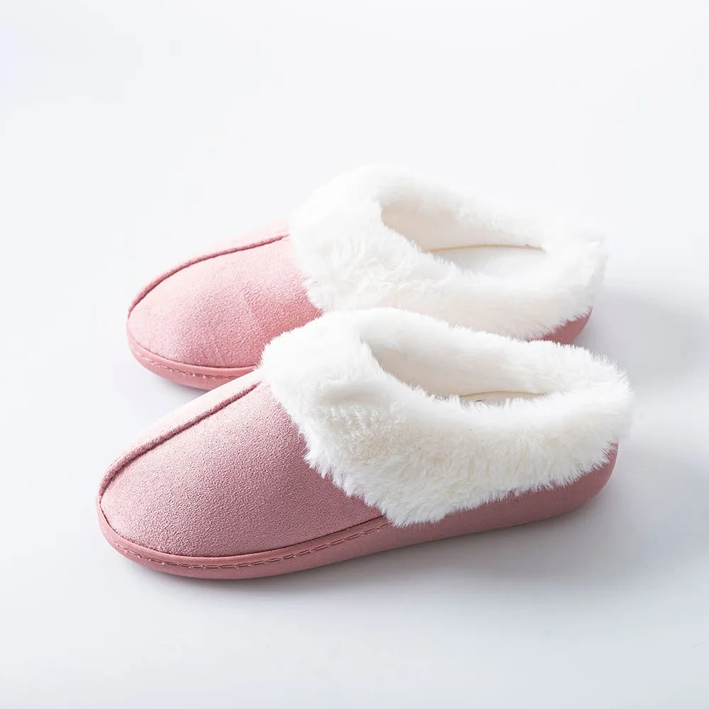 Every Sunday 'Medium Fur' Memory Foam Slippers Women (Mauve)