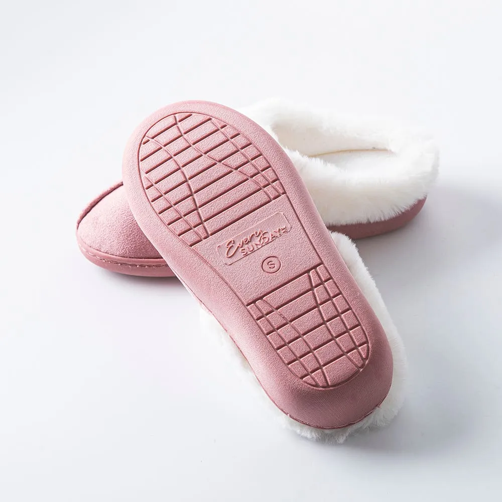 Every Sunday 'Medium Fur' Memory Foam Slippers Women (Mauve)