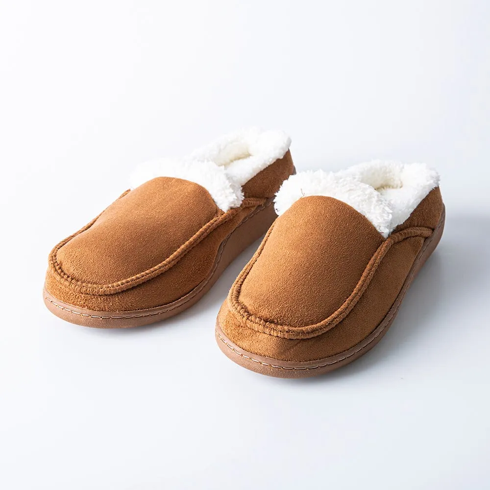 Every Sunday 'Moccasin' Memory Foam Slippers Men (Camel)