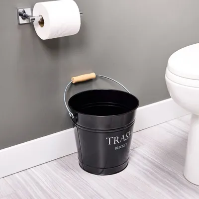 iDesign Pail Metal Garbage Can