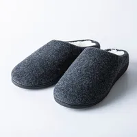 Every Sunday 'Clog Style' Memory Foam Slippers Men (Charcoal Grey)