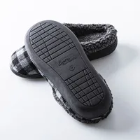 Every Sunday 'Clog' Memory Foam Slippers Men (Grey Buffalo ChecK)