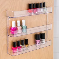 iDesign Clarity Wall Mount Nail Polish Rack (Clear)