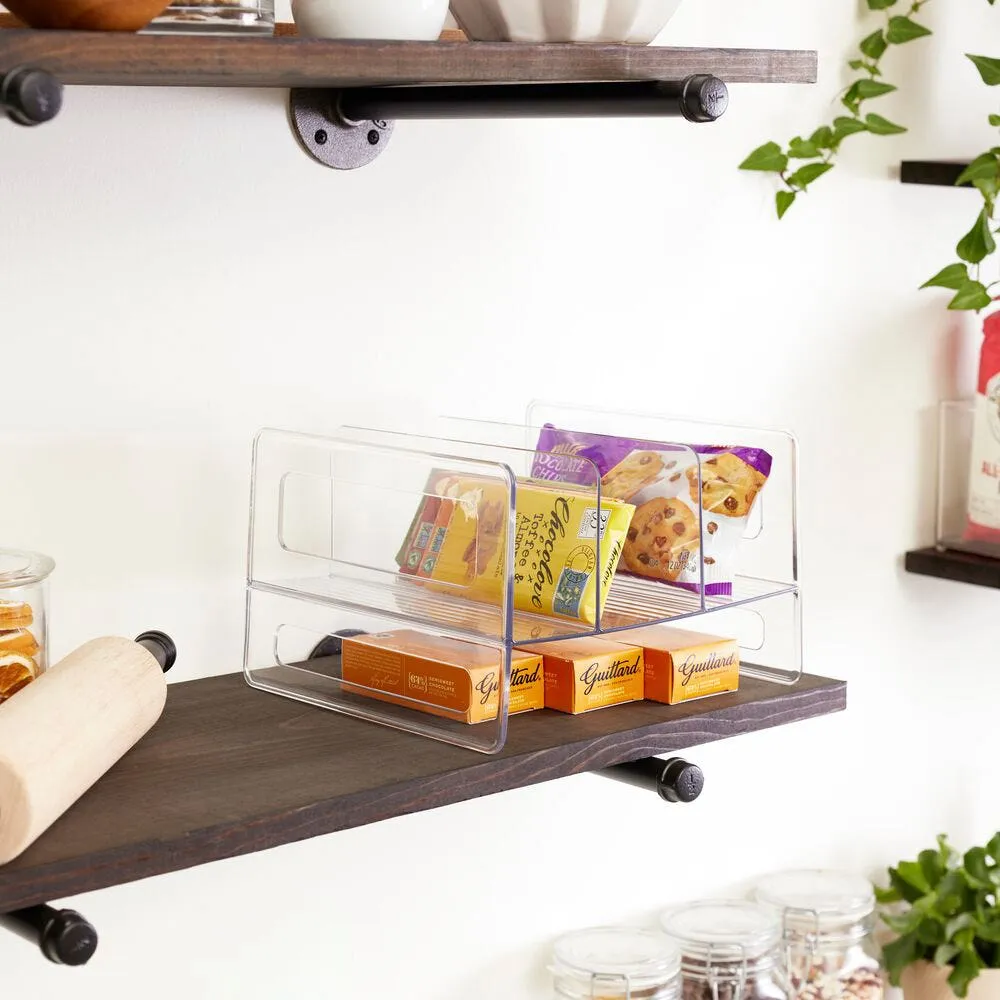 iDesign Linus Pantry Organizer Cabinet Binz Flip Rack (Clear)