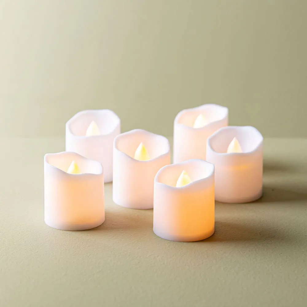 Fifth Season L.E.D. Votive Candle - Set of 6 (White)