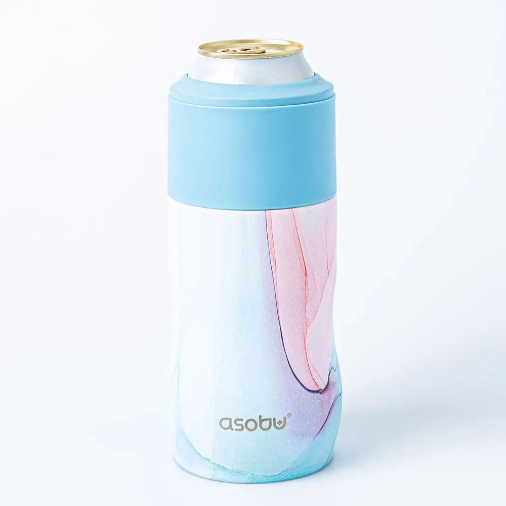 Asobu Insulated 'Marble' Stainless Steel Cooler Sleeve (Aqua)