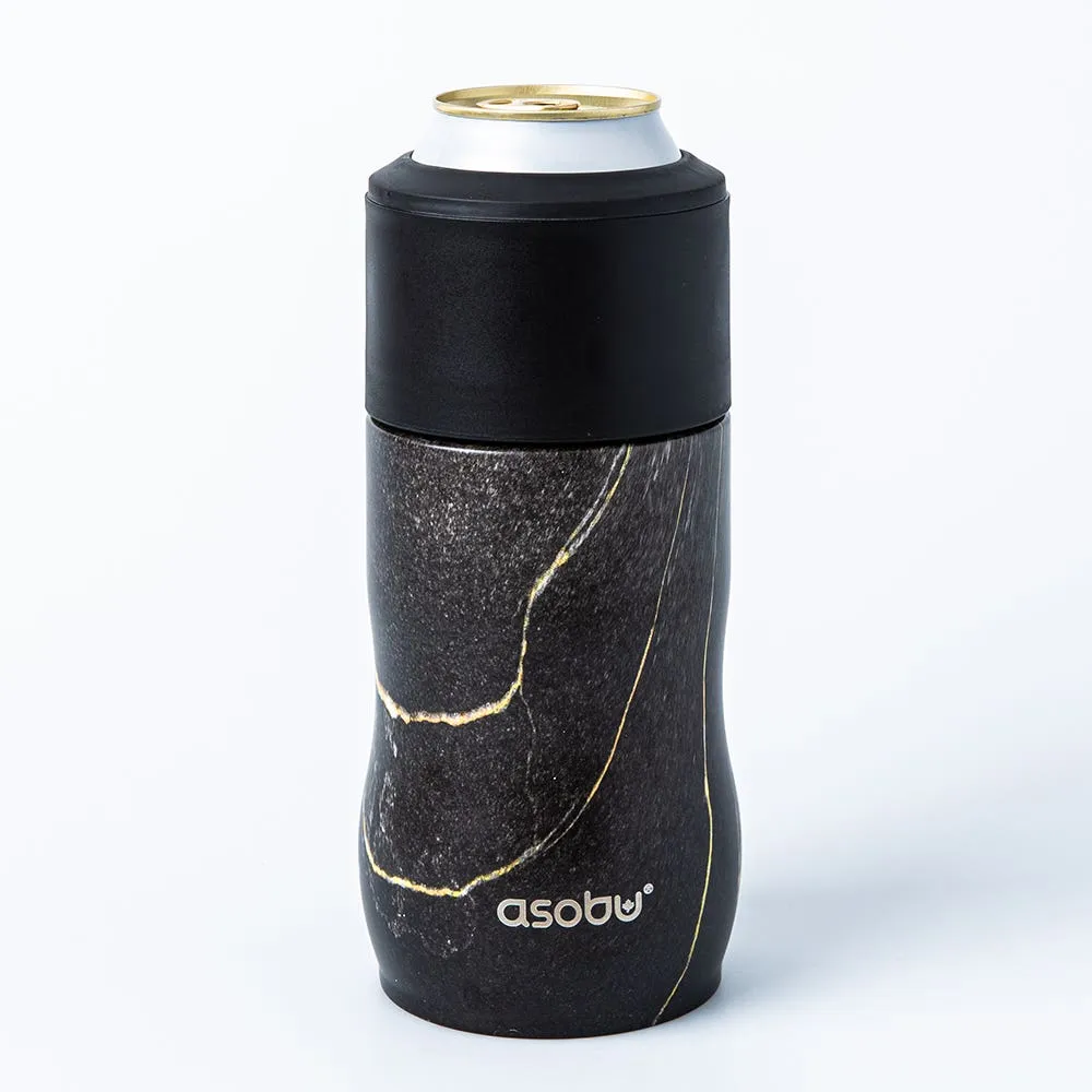 Asobu Insulated 'Marble' Stainless Steel Cooler Sleeve (Midnight)