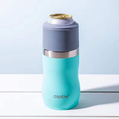 Asobu Insulated Stainless Steel Cooler Sleeve (Teal)