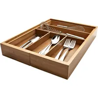 KSP Natura Bamboo Cutlery Tray Expandable (Natural) 33.5/59 x 46 x 7cm