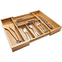 KSP Natura Bamboo Cutlery Tray Expandable (Natural) 33.5/59 x 46 x 7cm