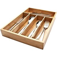 KSP Natura Bamboo Cutlery Tray 5-Slot (Natural) 36 x 26 x 5 cm