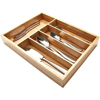 KSP Natura Bamboo Cutlery Tray 5-Slot (Natural) 36 x 26 x 5 cm