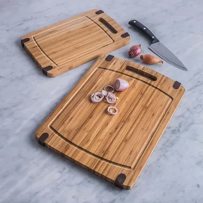 KSP Grip It Bamboo Cutting Boards - Set of 2