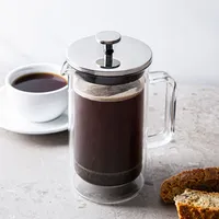 KSP Joe Double Wall French Press 20oz. (St/St - Clear)