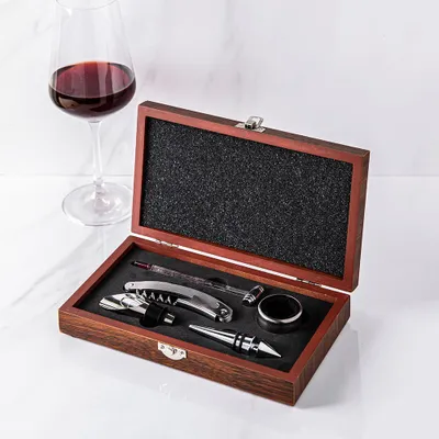 KSP Vintners Wine Box - Set of 6 (Walnut)