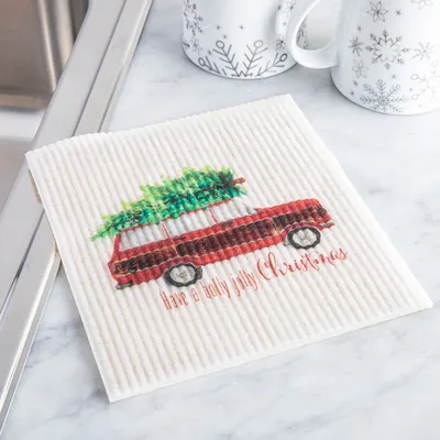 Harman Christmas 'Have A Jolly Xmas' Reusable Sponge Cloth