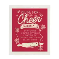 Harman Christmas 'Recipe For Cheer' Reusable Sponge Cloth (Red)