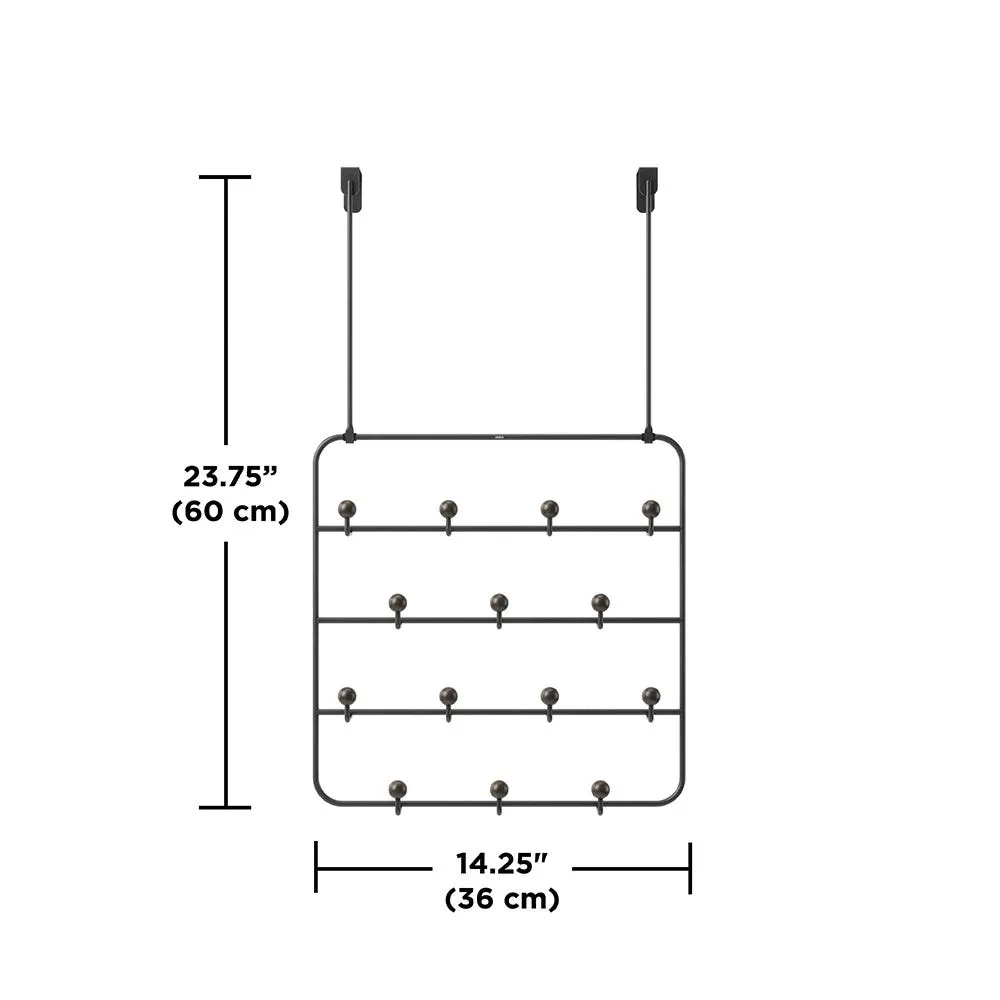 Umbra Estique Multi-Organizer 14-Hook (Black)