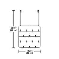 Umbra Estique Multi-Organizer 14-Hook (Black)