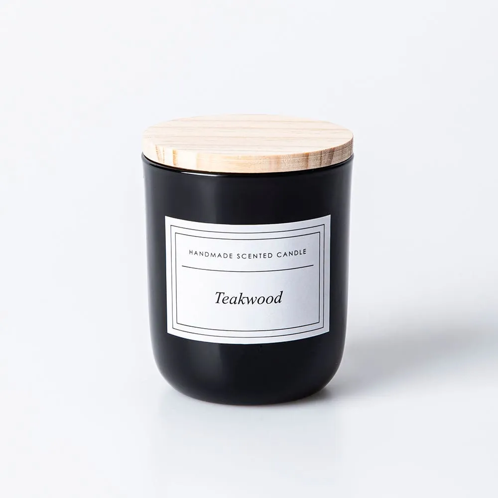 KSP Savor 'Teakwood' Filled Candle 150g (24 Hour Burn Time)