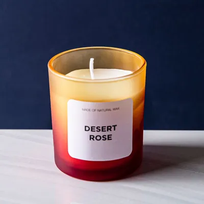 KSP Gradient 'Desert Rose' Filled Candle 150g (24 Hour Burn Time)